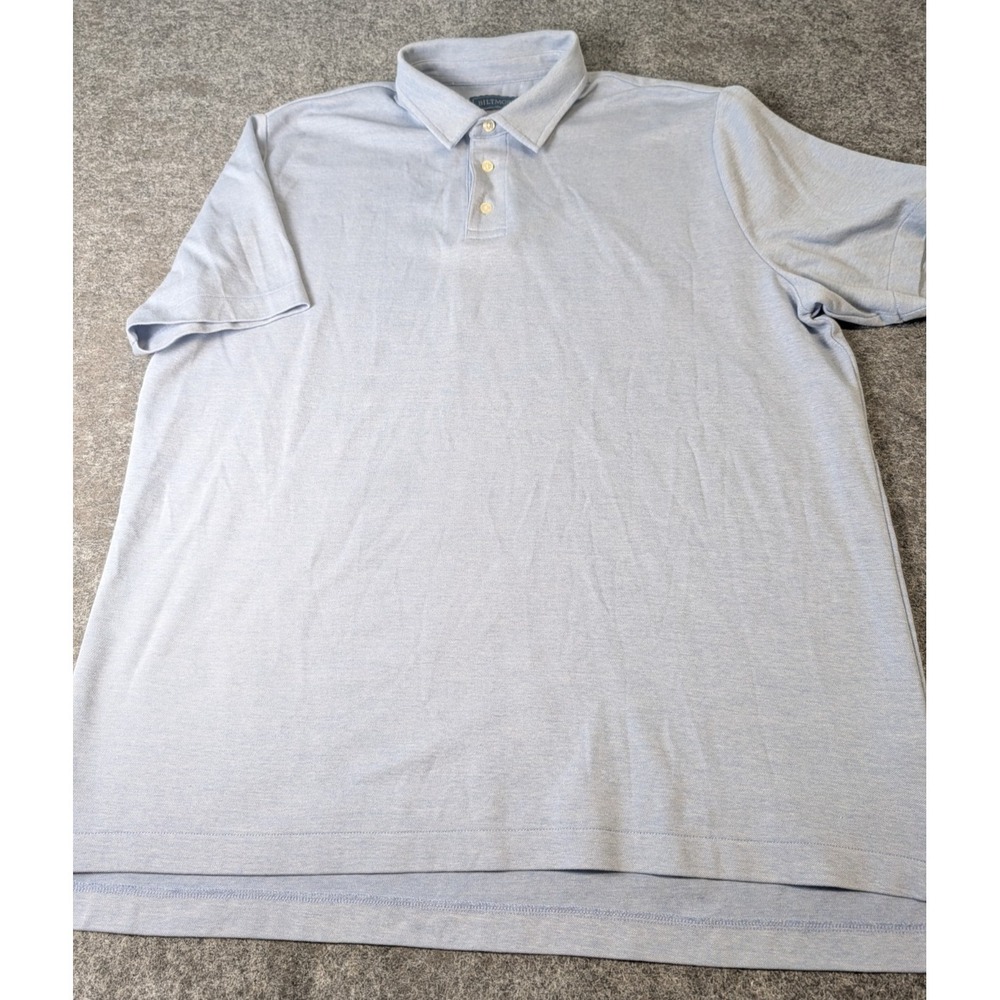 Biltmore Polo Shirt Men's XL Blue Short Sleeve Classic Golf Casual